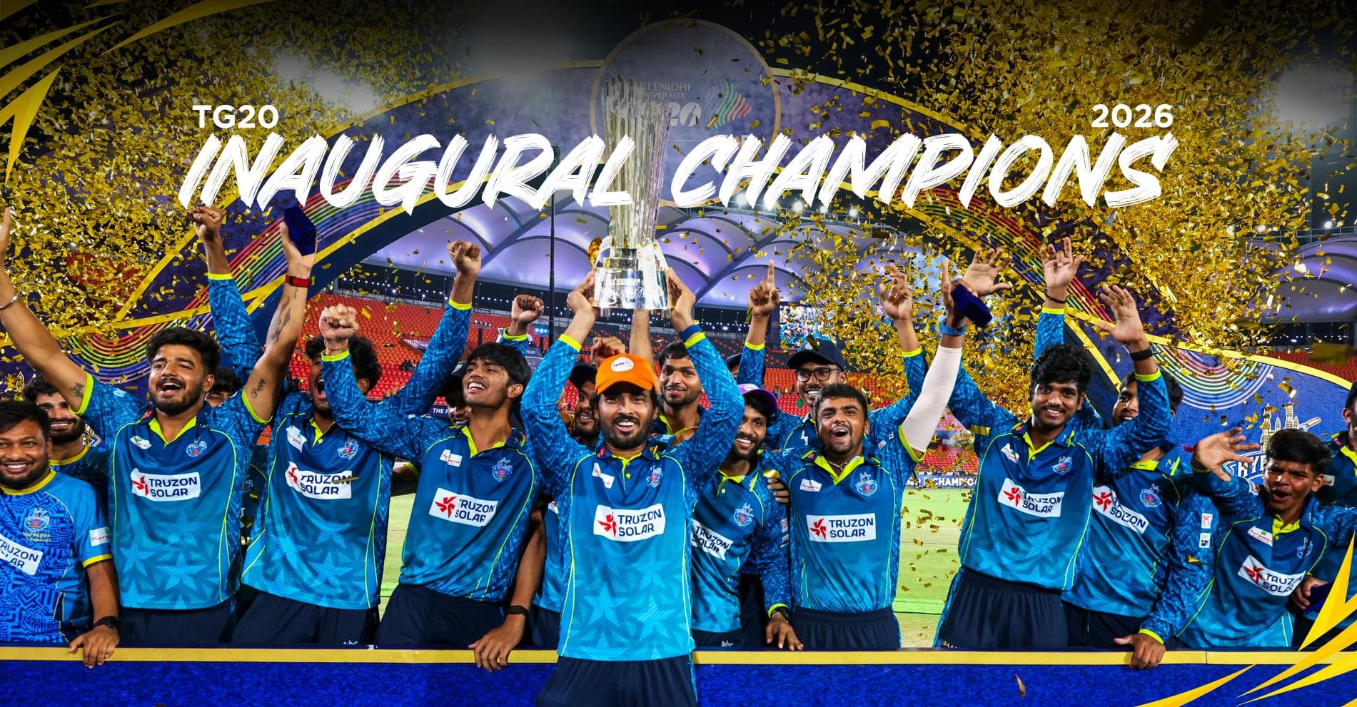 Hyderabad E-Champions official cricket tournament banner