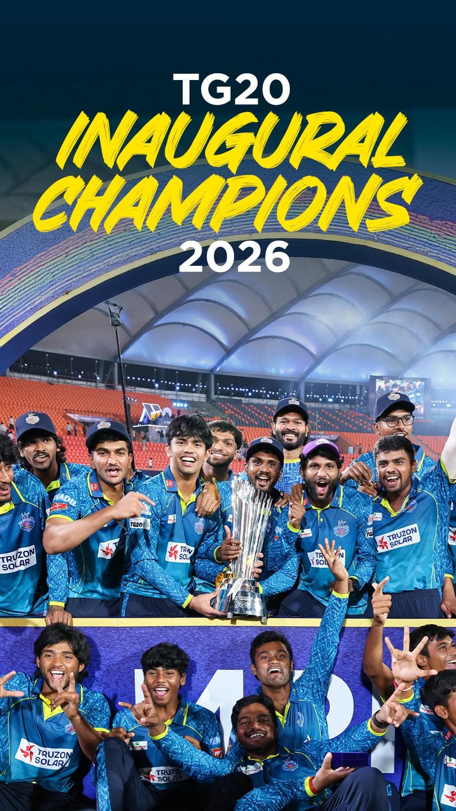 Hyderabad E-Champions official cricket tournament banner